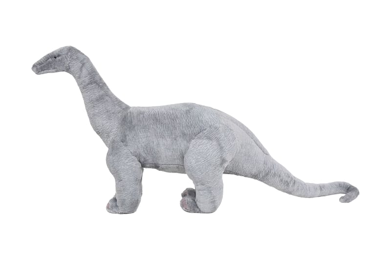 Stående Plyslegetøj Brachiosaurus Dinosaur Grå Xxl - Grå - Babylegetøj