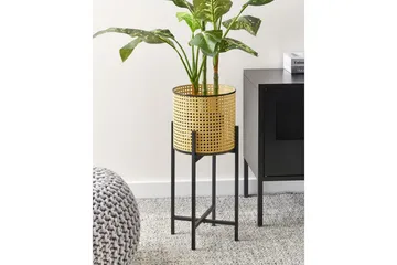 Inomhuskruka Beliani Fallopia Beige||Black - Boligtilbehør - Krukker