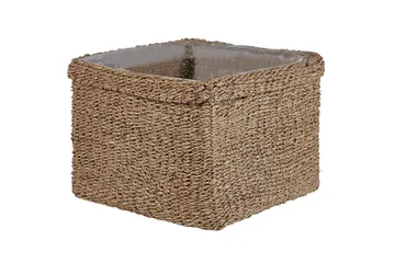 Inomhuskruka Beliani Rivuline set om 3 Nature||Beige - Boligtilbehør - Krukker