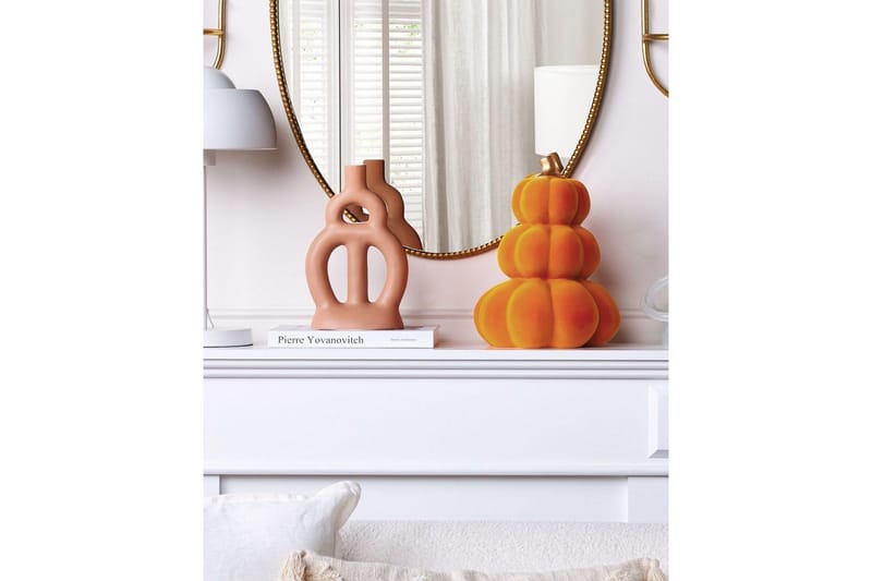 Prydnadsfigur Beliani Kalamata Orange||GOLD - Boligtilbehør - Julepynt & højtidsdekorationer - Halloween dekorationer