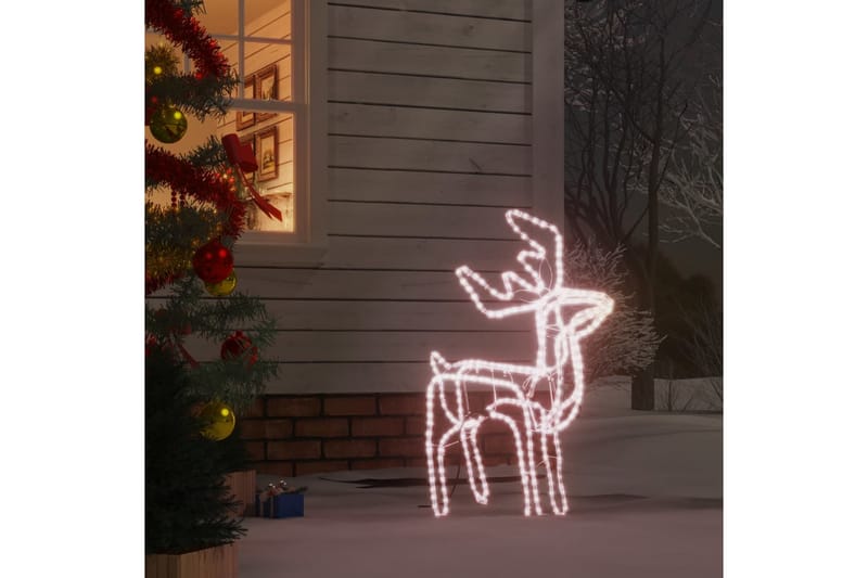 beBasic foldbart rensdyr 192 LED'er varmt hvidt lys - Julelys - Juelpynt og juledekoration