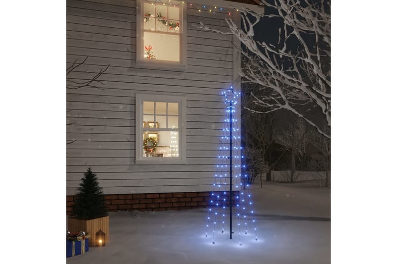 beBasic juletræ med spyd 108 LED'er 180 cm blåt lys - Boligtilbehør - Julepynt & højtidsdekorationer - Juelpynt og juledekoration - Plastik juletræ