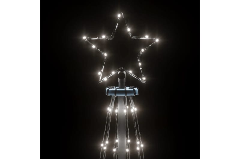beBasic juletræ med spyd 108 LED'er 180 cm koldt hvidt lys - Plastik juletræ