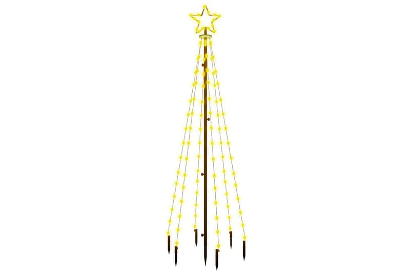 beBasic juletræ med spyd 108 LED'er 180 cm varmt hvidt lys - Plastik juletræ