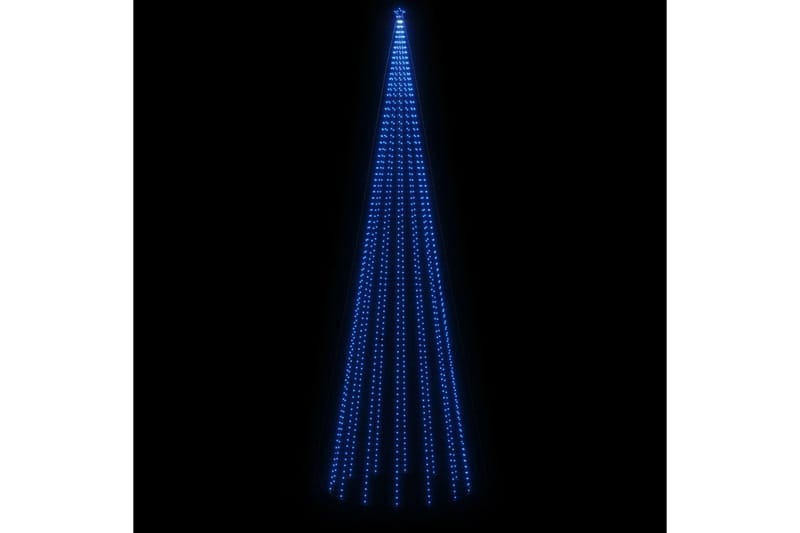 beBasic juletræ med spyd 1134 LED'er 800 cm blåt lys - Plastik juletræ