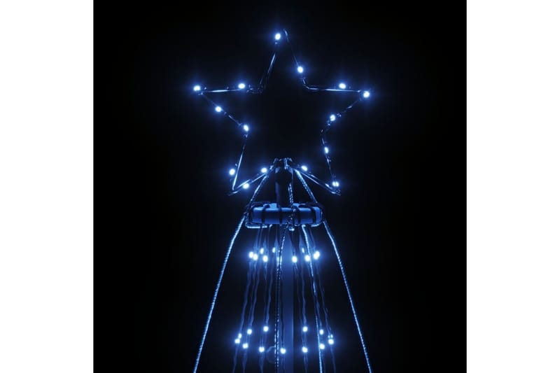 beBasic juletræ med spyd 1134 LED'er 800 cm blåt lys - Plastik juletræ