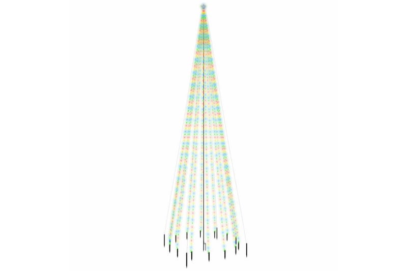 beBasic juletræ med spyd 1134 LED'er 800 cm farverigt lys - Plastik juletræ