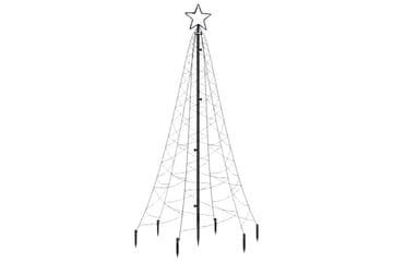 beBasic juletræ med spyd 200 LED'er 180 cm koldt hvidt lys - Boligtilbehør - Julepynt & højtidsdekorationer - Juelpynt og juledekoration - Plastik juletræ