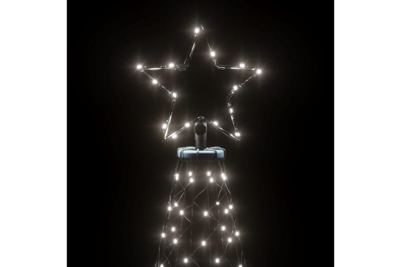 beBasic juletræ med spyd 200 LED'er 180 cm koldt hvidt lys - Plastik juletræ