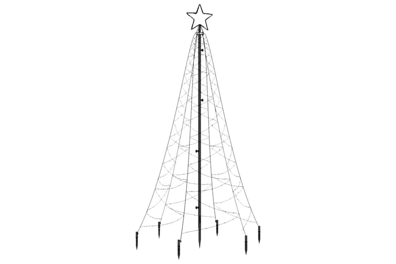 beBasic juletræ med spyd 200 LED'er 180 cm varmt hvidt lys - Plastik juletræ