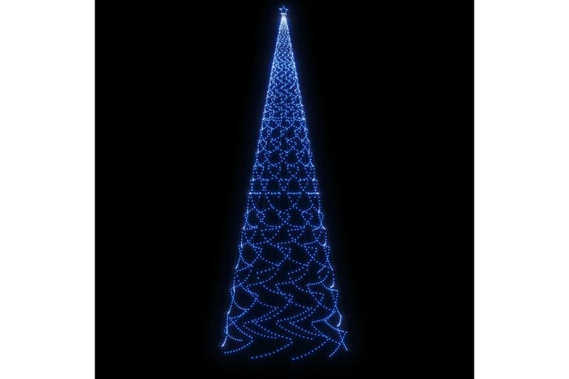 beBasic juletræ med spyd 3000 LED'er 800 cm blåt lys - Plastik juletræ