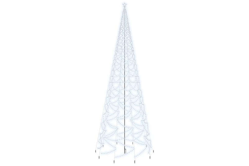 beBasic juletræ med spyd 3000 LED'er 800 cm koldt hvidt lys - Plastik juletræ