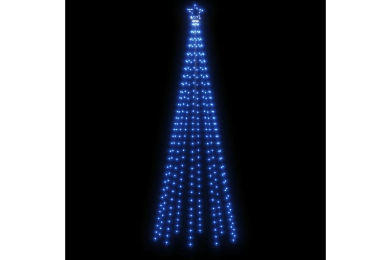 beBasic juletræ med spyd 310 LED'er 300 cm blåt lys - Plastik juletræ