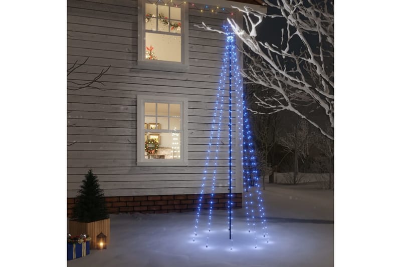 beBasic juletræ med spyd 310 LED'er 300 cm blåt lys - Boligtilbehør - Julepynt & højtidsdekorationer - Juelpynt og juledekoration - Plastik juletræ