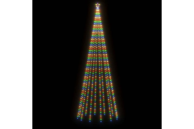 beBasic juletræ med spyd 732 LED'er 500 cm farverigt lys - Plastik juletræ