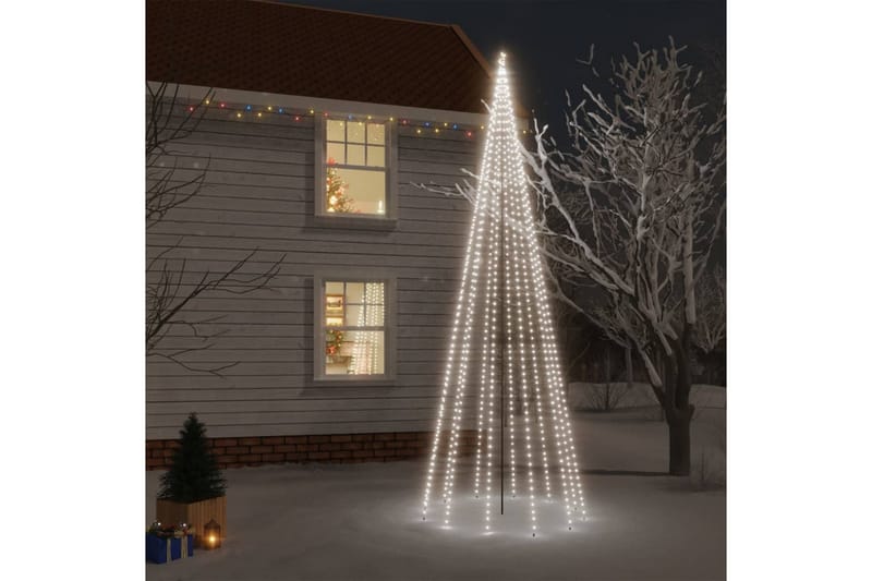 beBasic juletræ med spyd 732 LED'er 500 cm koldt hvidt lys - Plastik juletræ