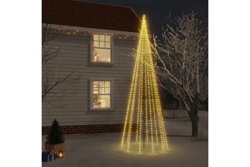 beBasic juletræ med spyd 732 LED'er 500 cm varmt hvidt lys - Plastik juletræ
