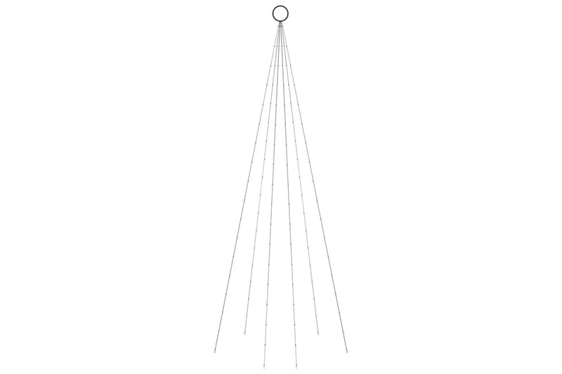 beBasic juletræ til flagstang 108 LED'er 180 cm varmt hvidt lys - Plastik juletræ