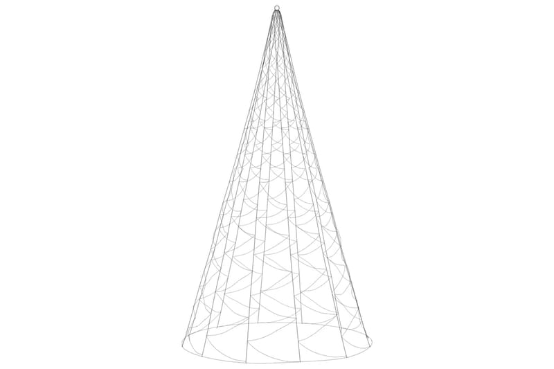 beBasic juletræ til flagstang 1400 LED'er 500 cm blåt lys - Plastik juletræ