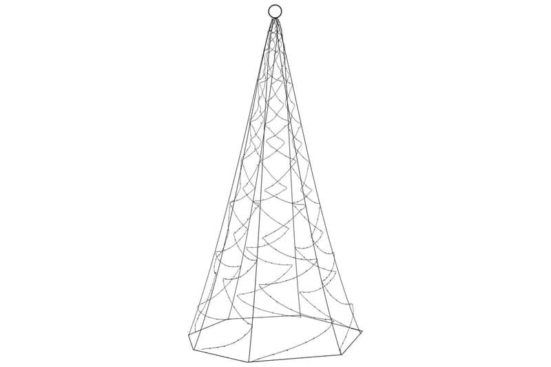 beBasic juletræ til flagstang 200 LED'er 180 cm varmt hvidt lys - Plastik juletræ