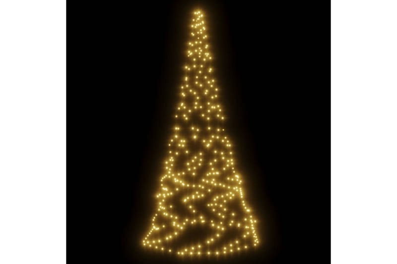 beBasic juletræ til flagstang 200 LED'er 180 cm varmt hvidt lys - Plastik juletræ