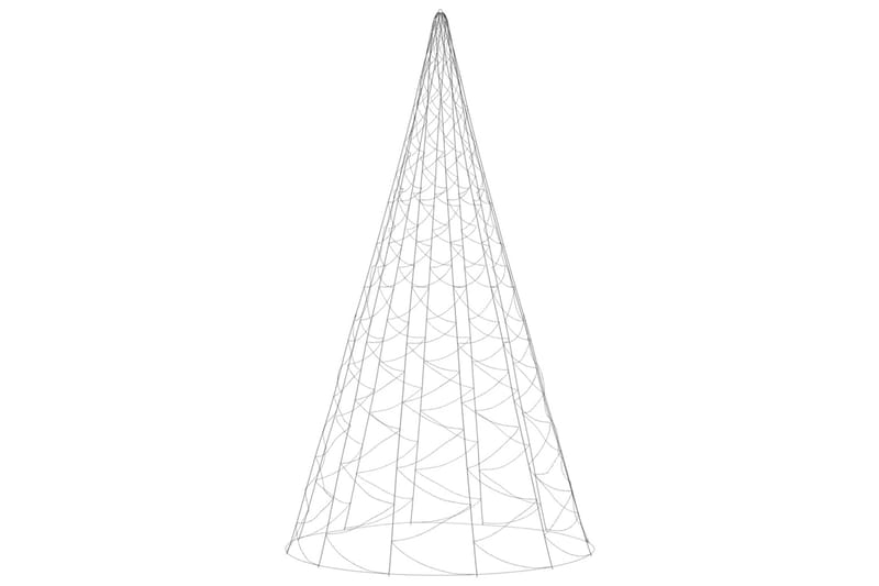 beBasic juletræ til flagstang 3000 LED'er 800 cm blåt lys - Plastik juletræ