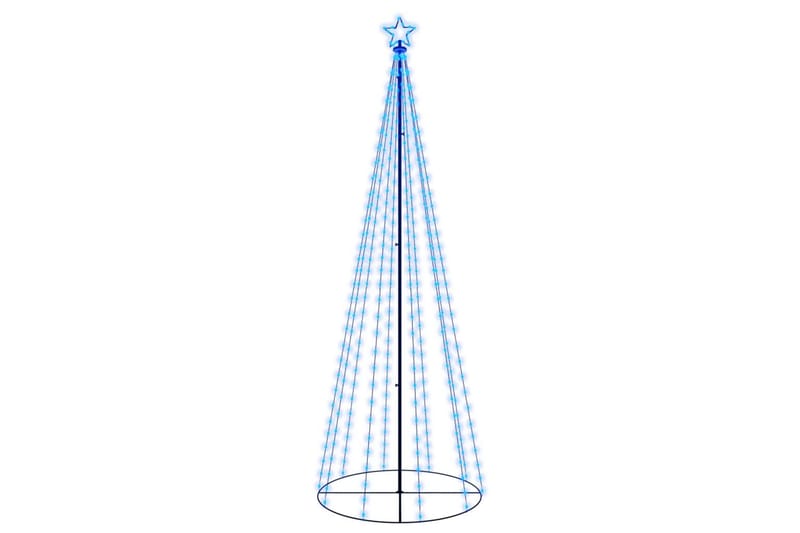 beBasic kegleformet juletræ 100x300 cm 310 LED'er blåt lys - Plastik juletræ