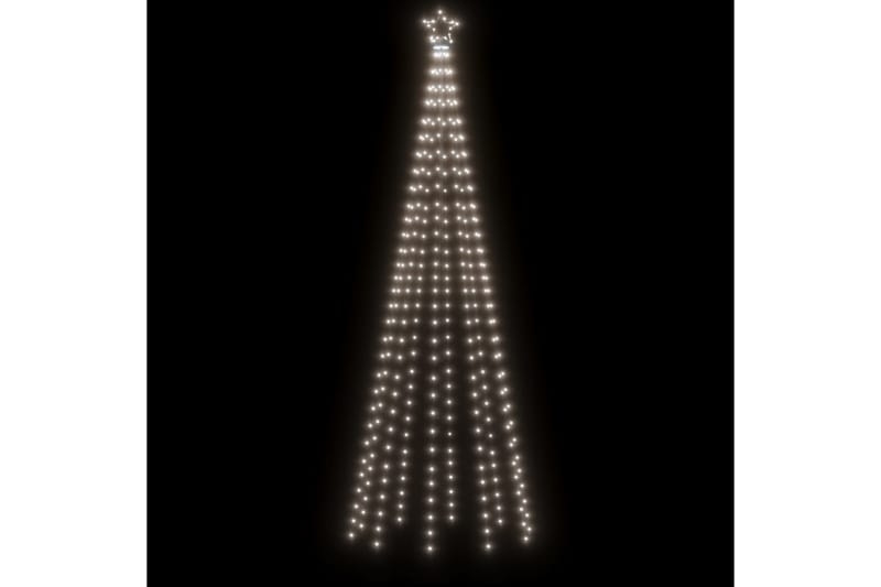 beBasic kegleformet juletræ 100x300 cm 310 LED'er koldt hvidt lys - Plastik juletræ