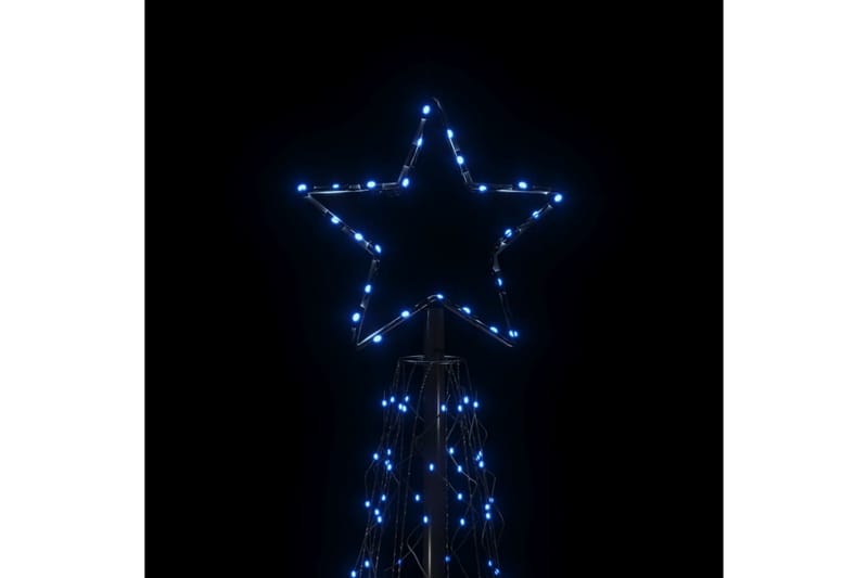 beBasic kegleformet juletræ 100x300 cm 500 LED'er blåt lys - Plastik juletræ