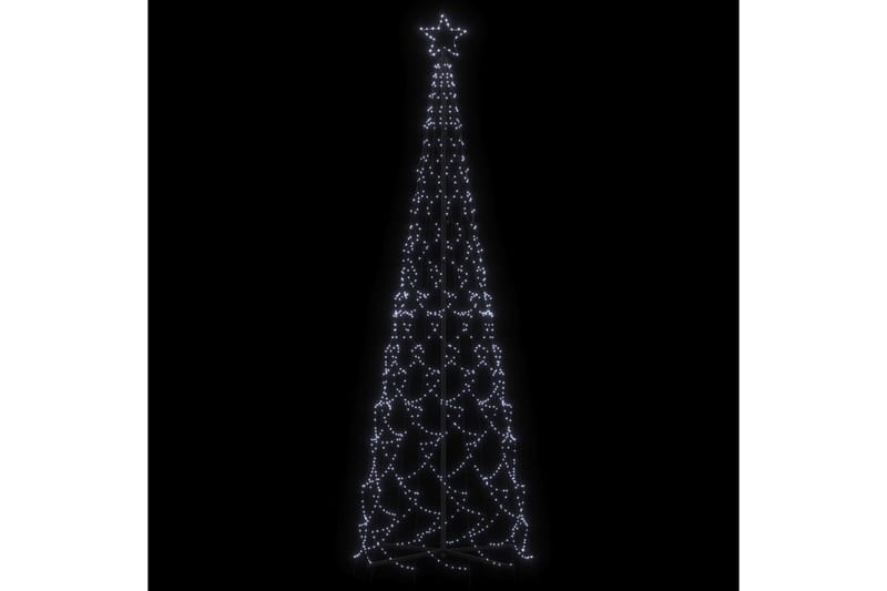 beBasic kegleformet juletræ 100x300 cm 500 LED'er koldt hvidt lys - Plastik juletræ