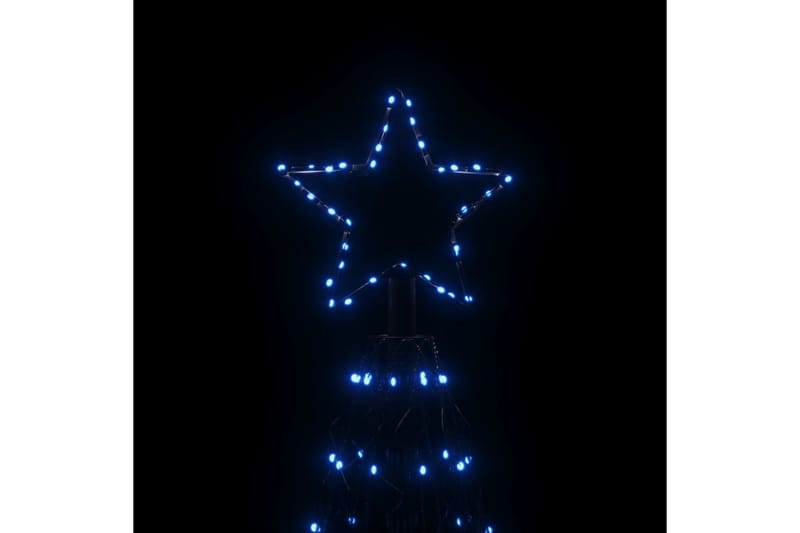 beBasic kegleformet juletræ 160x500 cm 1400 LED'er blåt lys - Boligtilbehør - Julepynt & højtidsdekorationer - Juelpynt og juledekoration - Plastik juletræ