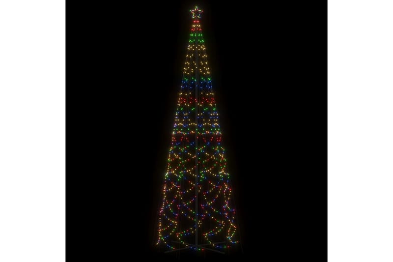 beBasic kegleformet juletræ 160x500 cm 1400 LED'er farverigt lys - Boligtilbehør - Julepynt & højtidsdekorationer - Juelpynt og juledekoration - Plastik juletræ