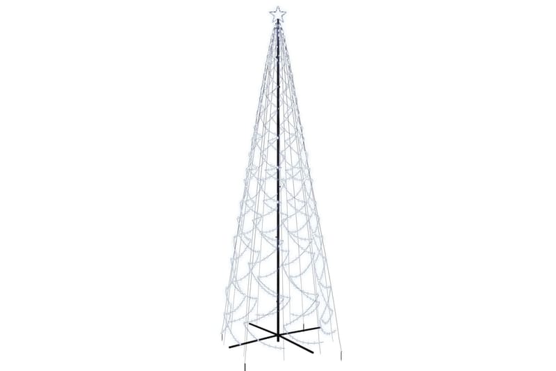 beBasic kegleformet juletræ 160x500 cm 1400 LED'er koldt hvidt lys - Plastik juletræ