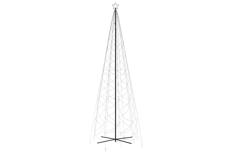 beBasic kegleformet juletræ 160x500 cm 1400 LED'er koldt hvidt lys - Plastik juletræ