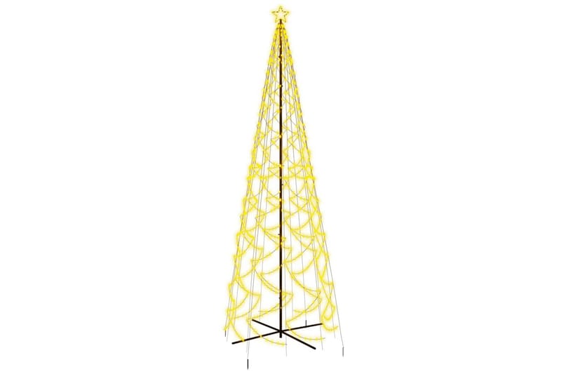 beBasic kegleformet juletræ 160x500 cm 1400 LED'er varmt hvidt lys - Boligtilbehør - Julepynt & højtidsdekorationer - Juelpynt og juledekoration - Plastik juletræ