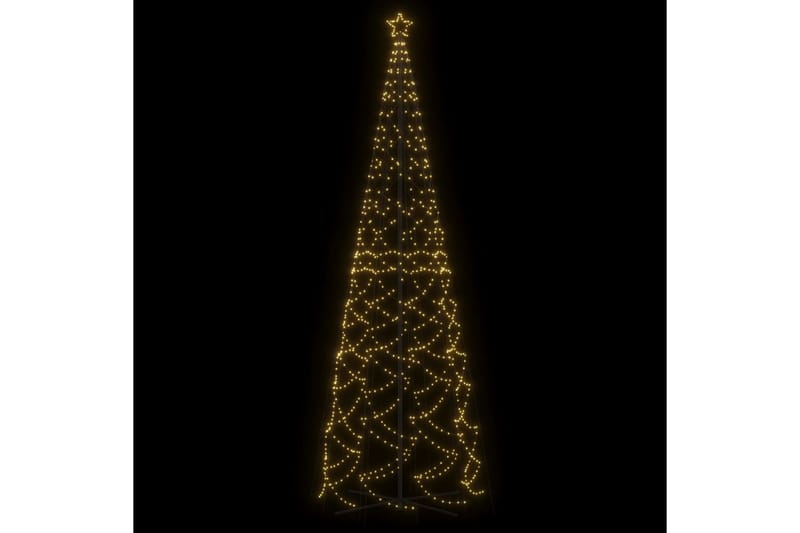 beBasic kegleformet juletræ 160x500 cm 1400 LED'er varmt hvidt lys - Boligtilbehør - Julepynt & højtidsdekorationer - Juelpynt og juledekoration - Plastik juletræ