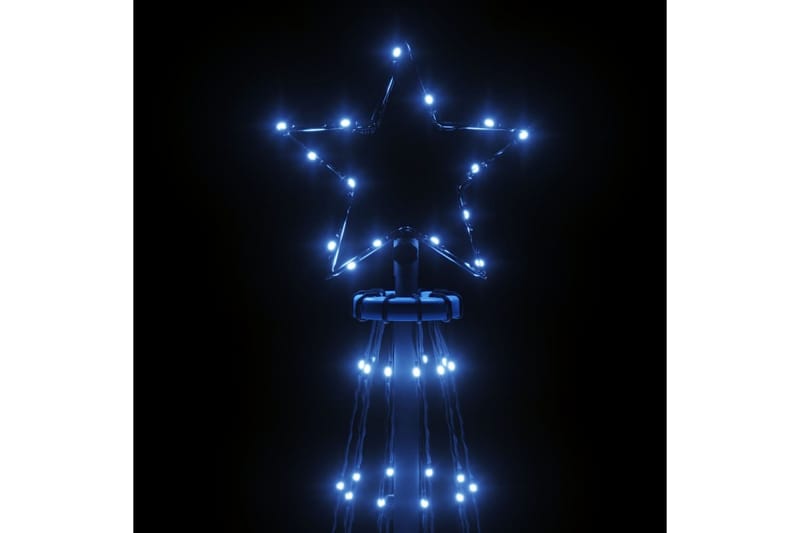 beBasic kegleformet juletræ 230x800 cm 1134 LED'er blåt lys - Plastik juletræ