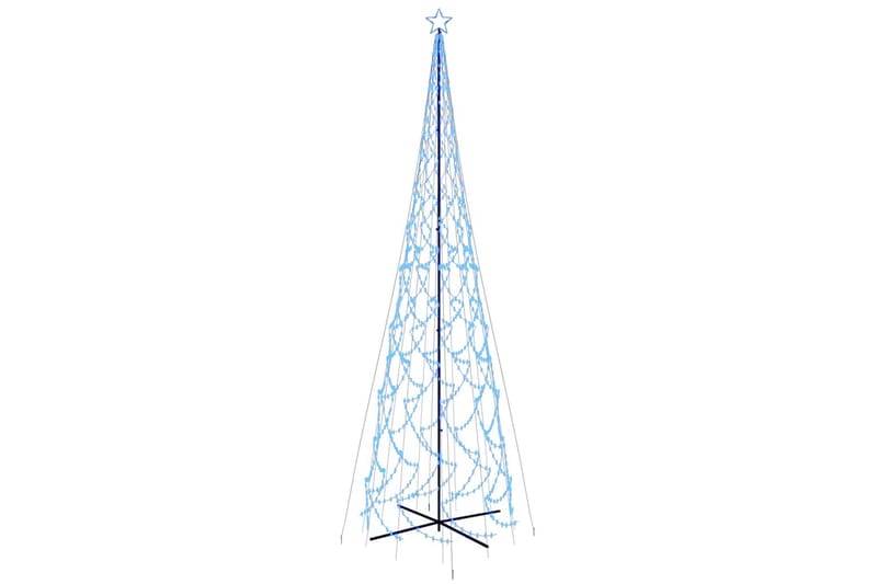 beBasic kegleformet juletræ 230x800 cm 3000 LED'er blåt lys - Boligtilbehør - Julepynt & højtidsdekorationer - Juelpynt og juledekoration - Plastik juletræ