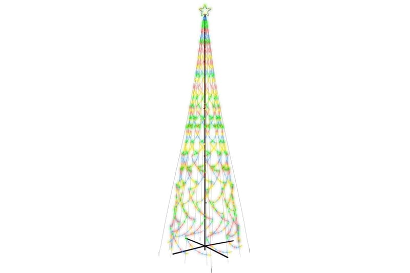 beBasic kegleformet juletræ 230x800 cm 3000 LED'er farverigt lys - Boligtilbehør - Julepynt & højtidsdekorationer - Juelpynt og juledekoration - Plastik juletræ