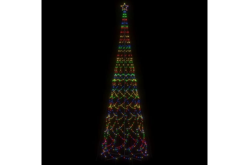 beBasic kegleformet juletræ 230x800 cm 3000 LED'er farverigt lys - Boligtilbehør - Julepynt & højtidsdekorationer - Juelpynt og juledekoration - Plastik juletræ