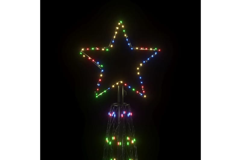 beBasic kegleformet juletræ 230x800 cm 3000 LED'er farverigt lys - Boligtilbehør - Julepynt & højtidsdekorationer - Juelpynt og juledekoration - Plastik juletræ