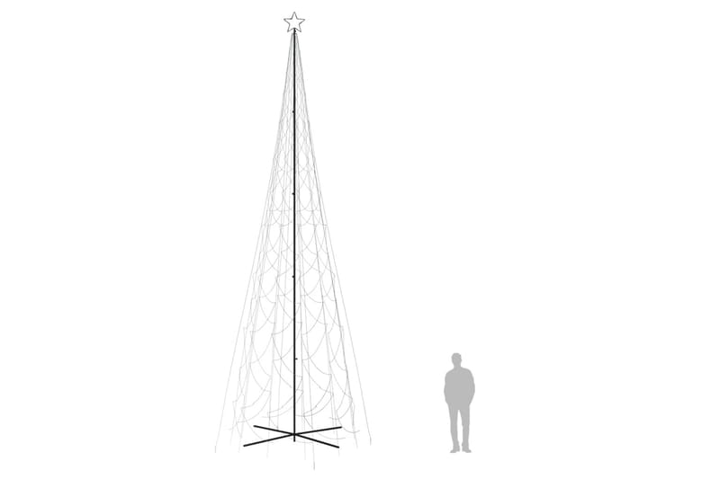 beBasic kegleformet juletræ 230x800 cm 3000 LED'er koldt hvidt lys - Boligtilbehør - Julepynt & højtidsdekorationer - Juelpynt og juledekoration - Plastik juletræ