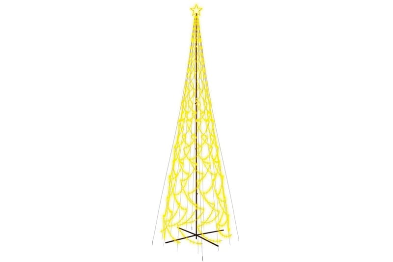 beBasic kegleformet juletræ 230x800 cm 3000 LED'er varmt hvidt lys - Boligtilbehør - Julepynt & højtidsdekorationer - Juelpynt og juledekoration - Plastik juletræ