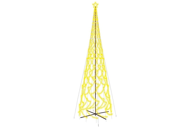 beBasic kegleformet juletræ 230x800 cm 3000 LED'er varmt hvidt lys - Plastik juletræ