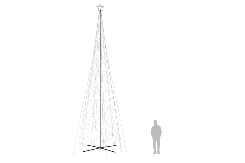 beBasic kegleformet juletræ 230x800 cm 3000 LED'er varmt hvidt lys - Boligtilbehør - Julepynt & højtidsdekorationer - Juelpynt og juledekoration - Plastik juletræ