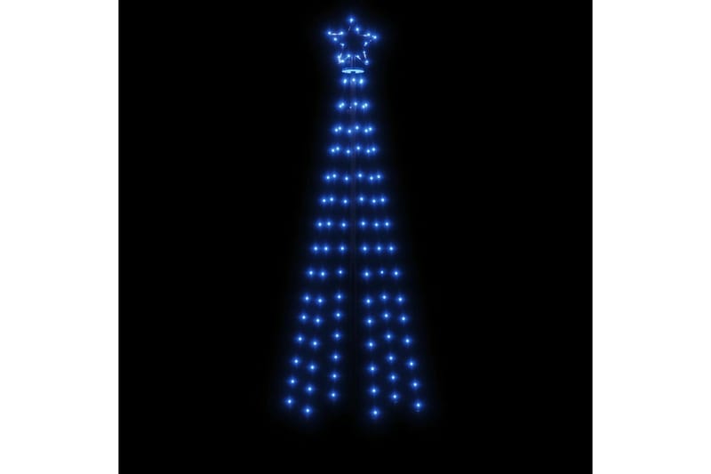 beBasic kegleformet juletræ 70x180 cm 108 LED'er blåt lys - Plastik juletræ