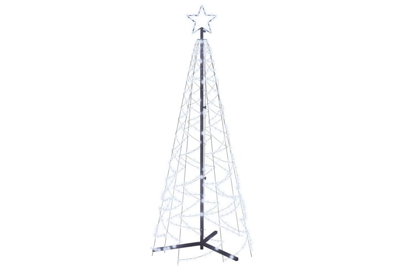 beBasic kegleformet juletræ 70x180 cm 200 LED'er koldt hvidt lys - Boligtilbehør - Julepynt & højtidsdekorationer - Juelpynt og juledekoration - Plastik juletræ