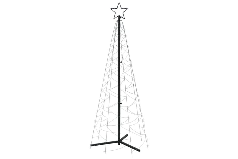 beBasic kegleformet juletræ 70x180 cm 200 LED'er koldt hvidt lys - Boligtilbehør - Julepynt & højtidsdekorationer - Juelpynt og juledekoration - Plastik juletræ
