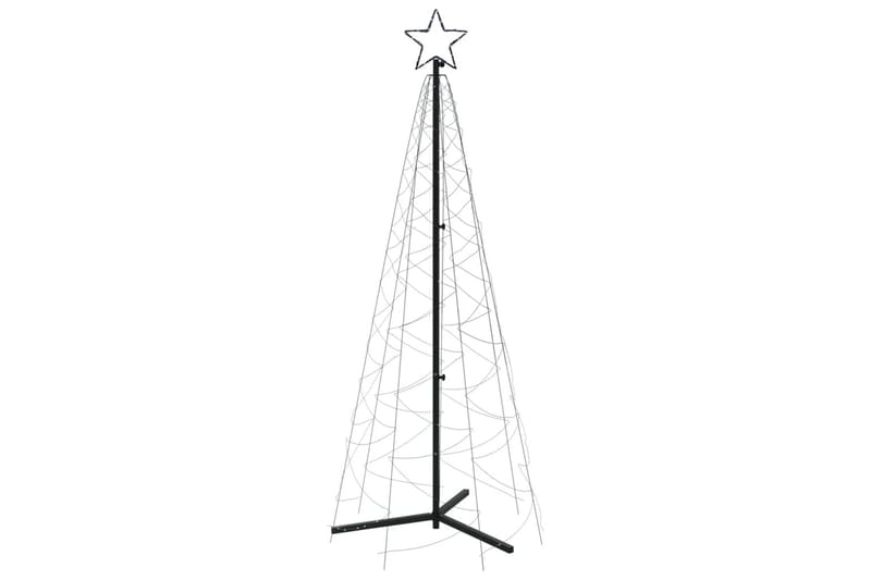 beBasic kegleformet juletræ 70x180 cm 200 LED'er koldt hvidt lys - Plastik juletræ