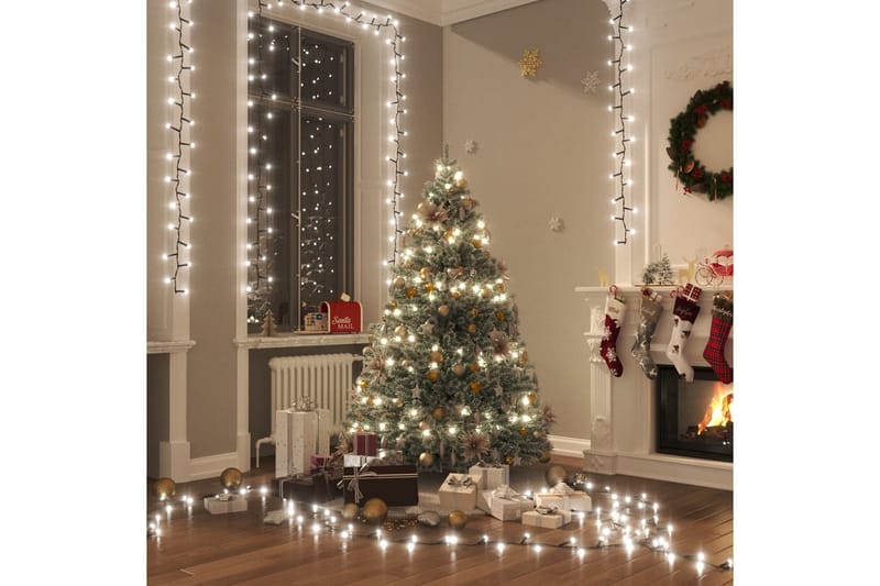 beBasic kompakt LED-lyskæde 400 LED'er 4 m PVC koldt hvidt lys - Boligtilbehør - Julepynt & højtidsdekorationer - Juelpynt og juledekoration - Julelys